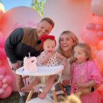 Lindsay Arnold Instagram - Our little June bug 🥹🫶 my baby turns 1 tomorrow and we had the best time celebrating her a little early before heading out of town! #firstbirthdayparty #birthdayparty #babygirl