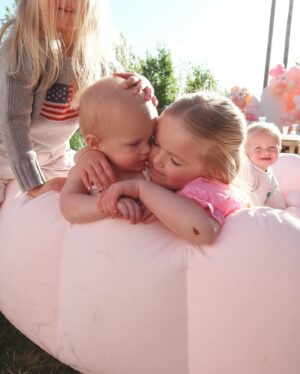 Lindsay Arnold Instagram - Our little June bug 🥹🫶 my baby turns 1 tomorrow and we had the best time celebrating her a little early before heading out of town! 

#firstbirthdayparty #birthdayparty #babygirl