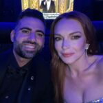 Lindsay Lohan Instagram - Thank you @balenciaga & @vanityfair for a wonderful time. ❤️ Styling: @marielhaenn & @robzangardi #randm Assisted by @jill_petry @iampaige @hannah.margeson Makeup: @manthony783 Nails: @eriishizu Hair: @daniellepriano Jewelry: @josephsaidianandsonsjewelry Dress: @balenciaga Photography: @davis.bates Vanity Fair Red Carpet Photographer: @iamjmccarthy