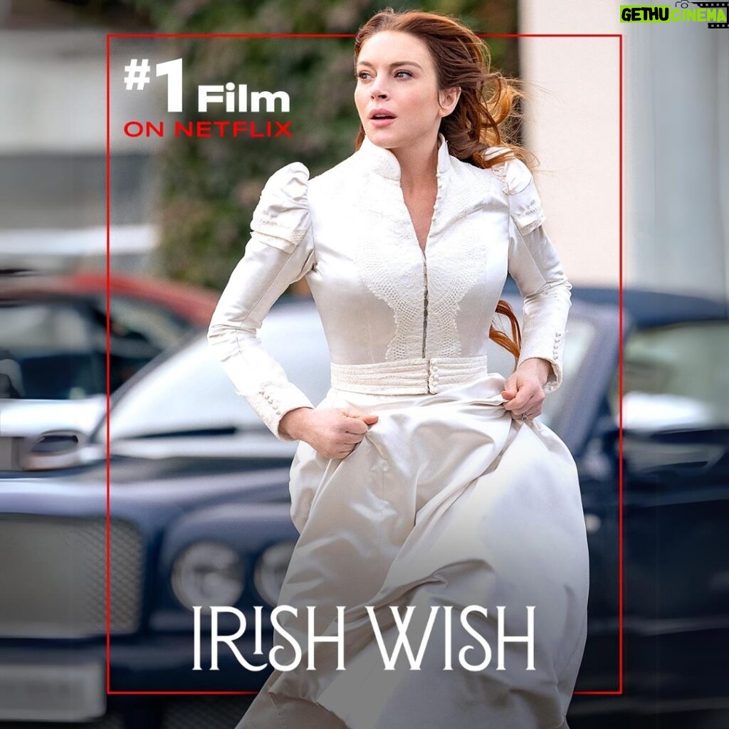 Lindsay Lohan Instagram - Thank you to everyone at Netflix, my cast and crew and all of my beautiful fans for supporting Irish Wish! It means so much to me!! You rock! ❤🥰🙏 Keep streaming Irish Wish only on @netflix 😘