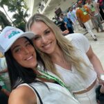 Lindsey Vonn Instagram - I may be biased bc I live here but @f1mia knows how to put on an exciting race!! Always great to hang with the @redbullracing crew, thank you for the hospitality 🫶🏻. Congrats to @maxverstappen1 on another podium and @landonorris on your first win! Also great to run into my teammate @bellswright ❤️ downhill skiers love anything that goes fast 😉
