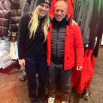 Lindsey Vonn Instagram - My last trip was a little crazy… went from Vail ➡️Beaver Creek ➡️Jackson Hole ➡️ Yellowstone Club all in 5 days (and still got my workouts in!). Not complaining about the great skiing but it was definitely NOT warm… had frostbite on my face for the first time since Lake Louise 😂🤦🏼‍♀️ good thing I designed my ski clothes to be warm! Thanks to everyone for coming out and supporting my line. Appreciate it 🩵 happy to be back with my pups again 🐶❤️