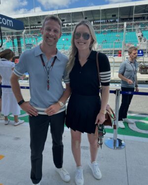 Lindsey Vonn Instagram - Racing in Miami 🌴🏎️💨 I love it when @F1 comes to this city and of course you know that I live for everything that goes fast!!⚡️ So awesome to get behind the wheel of an F4 car with my @redbullusa family (thank you!!). It’s been fun being back in the F1 paddock and seeing some familiar faces along the way to @jensonbutton. And AMAZING to meet the women on the @redbullracing team in the @f1academy 💪🏻💪🏻 Also, solid points for the team in the sprint @danielricciardo 👏🏻 and of course, congrats to @redbullracing and @maxverstappen1 on the pole. Thx to @rolex for hosting me today. I’m excited for race day tomorrow 🏁 let’s go!!!