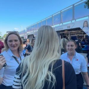 Lindsey Vonn Instagram - Racing in Miami 🌴🏎️💨 I love it when @F1 comes to this city and of course you know that I live for everything that goes fast!!⚡️ So awesome to get behind the wheel of an F4 car with my @redbullusa family (thank you!!). It’s been fun being back in the F1 paddock and seeing some familiar faces along the way to @jensonbutton. And AMAZING to meet the women on the @redbullracing team in the @f1academy 💪🏻💪🏻 Also, solid points for the team in the sprint @danielricciardo 👏🏻 and of course, congrats to @redbullracing and @maxverstappen1 on the pole. Thx to @rolex for hosting me today. I’m excited for race day tomorrow 🏁 let’s go!!!