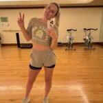 Lindsey Vonn Instagram - My last trip was a little crazy… went from Vail ➡️Beaver Creek ➡️Jackson Hole ➡️ Yellowstone Club all in 5 days (and still got my workouts in!). Not complaining about the great skiing but it was definitely NOT warm… had frostbite on my face for the first time since Lake Louise 😂🤦🏼‍♀️ good thing I designed my ski clothes to be warm! Thanks to everyone for coming out and supporting my line. Appreciate it 🩵 happy to be back with my pups again 🐶❤️