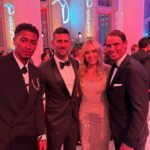 Lindsey Vonn Instagram - In the presence of Greatness!! 🏆 @laureussport ⚽️ @judebellingham 🎾 @djokernole @rafaelnadal