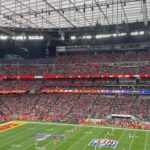 Lindsey Vonn Instagram - Super Bowl Recap- -What a game! Congrats to the @chiefs and @patrickmahomes on the OT victory! Bummed for the @49ers, and even though @christianmccaffrey set some new records (first player to get 75 rushing and 75 receiving yards in a SB) it unfortunately still wasn’t enough to get the W. -enjoyed the @nfl pre game interview with @staceydales, who is always 🎯 -The half time show was A-mazing! @usher crushed it and loved all the bonus performances by @aliciakeys @hermusicofficial @ludacris etc. -It was great to see @shaq again. Haven’t seen him since the SB in NJ. -Saw Mr. Shanahan, who I met years ago when I moved to Colorado and watched him lead the @broncos to win the SB. Legend. And I’m a sucker for family stories. @christianmccaffrey ‘s family story is also incredible. -thx @commanders for hosting me ❤️ -And finally, I walked almost 14 miles in high heels. I think that’s a new personal record for me. Happy to be home now with my dogs icing my knees and putting some cream on all my blisters lol. Until next year @nfl ✌🏻