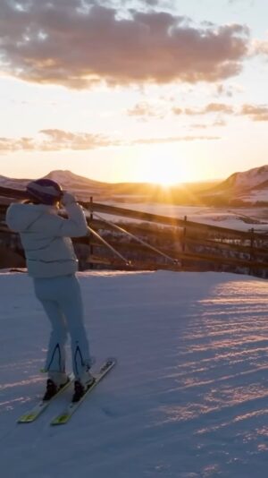 Lindsey Vonn Instagram - Pure discovery ⛷️🗻 It’s what I live for ♥️ Delighted to announce my partnership with @threeforksranchlodge as Three Forks Brand Ambassador for private skiing. There’s nothing like gliding down the mountains here all by yourself. Serene, peaceful and energising. Can’t wait to see you on the slopes next season! ❄️