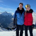Lindsey Vonn Instagram - I finally got to ski with my friend Roger… yes, @rogerfederer! Have to take some time to really reflect on what it this means to me… I have admired Roger as an athlete, philanthropist and incredible champion for so many years. Normally, people you look up to always let you down in one way or another, but not Roger. Rog is the epitome of a true sportsman and champion in every sense of the word. We’ve been talking about skiing together for such a long time I wasn’t sure if it would happen…. But here we are; retired, skiing and enjoying life! Thanks for this memory Rog. You and your family are truly one of a kind and no matter what the statistics say (or Leo lol) you’re my forever 🐐, because it’s not about the stats but the impact you have made on me, and I’m just one of millions. Cheers my friend 🙏🏻🫶🏻