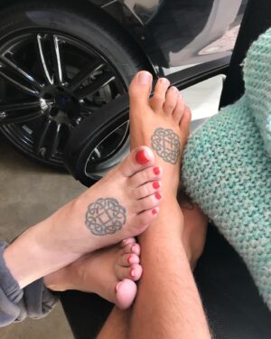 Lisa Marie Presley Instagram - Several years ago, on Mother's Day, my son and I got these matching tattoos on our feet. It’s a Celtic eternity knot. Symbolizing that we will be connected eternally. We carefully picked it to represent our eternal love and our eternal bond. 💔😞