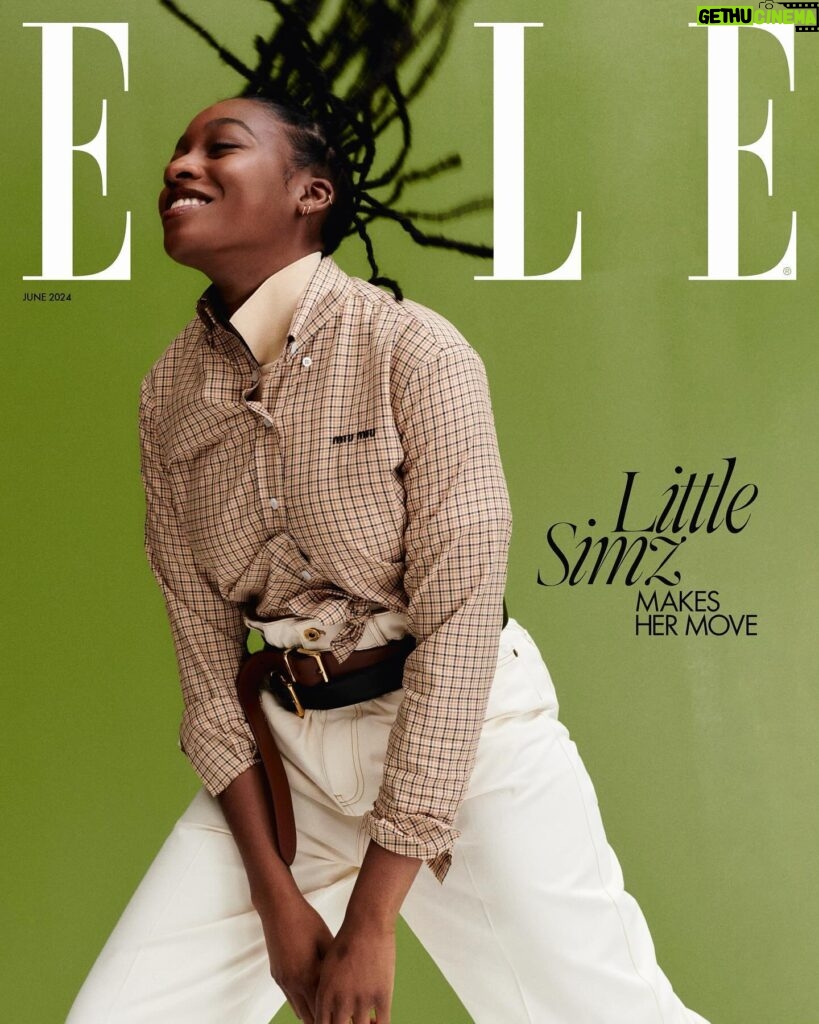 Little Simz Instagram - Thank you @elleuk for having me on the cover of this June issue 🔮🤍 shot by the great @ekuaking Love love love 🤍