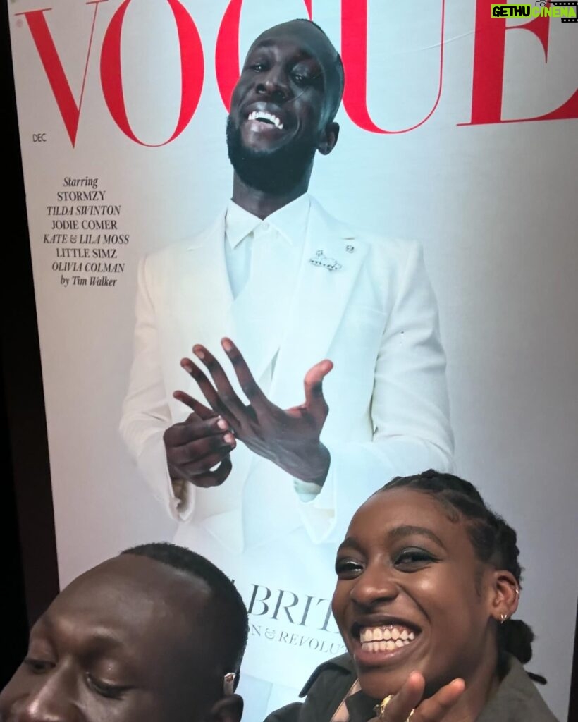 Little Simz Instagram - It was a great night. Thank you @britishvogue grateful to have been honoured 💛
