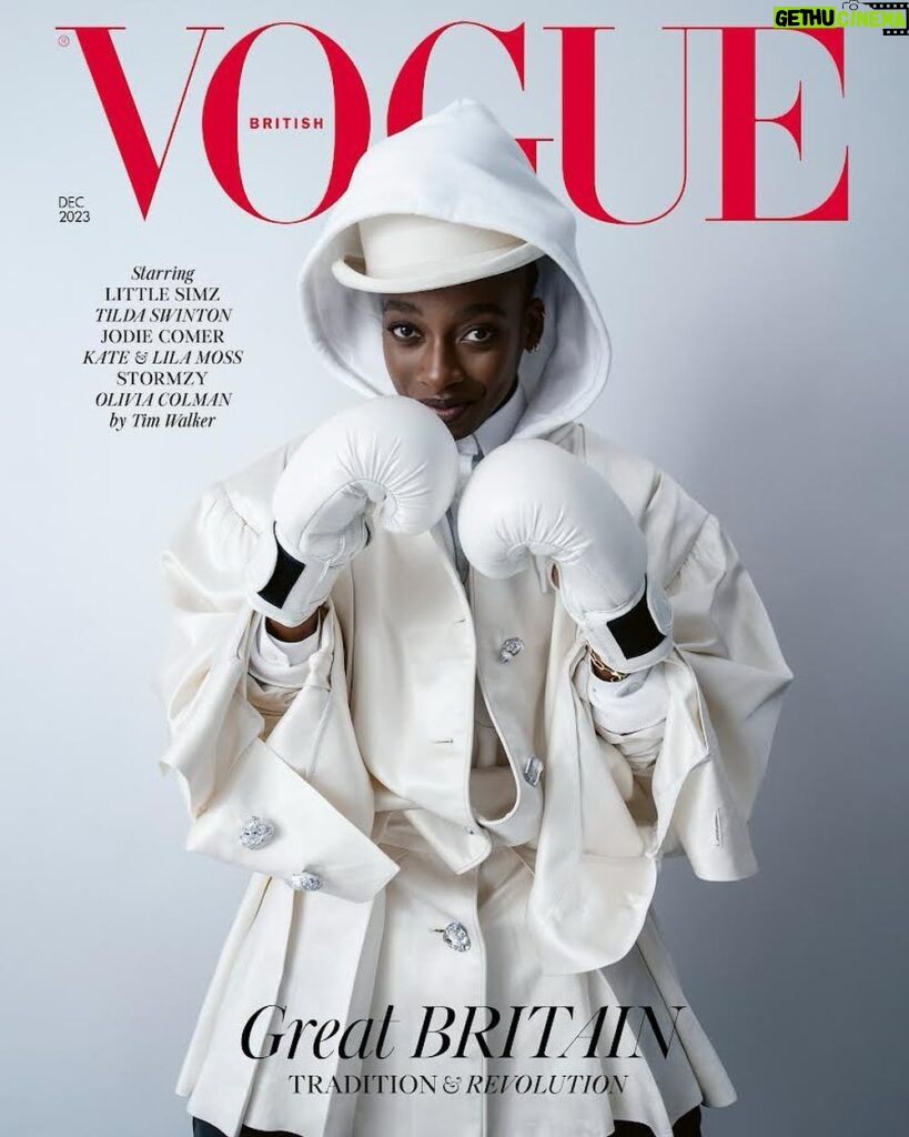 Little Simz Instagram - I got a Vogue cover 🥹 forever grateful @edward_enninful @britishvogue 🤍 None other than Tim Walker on the lens. Loved shooting this, the most love to everyone involved. Thank you thank you thank you 🤍