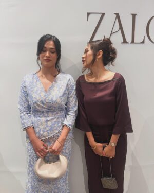 Liyana Jasmay Instagram - The many faces of me and @adrianaadnan 

Both of us in @aliabrtw 

#zaloraraya2024