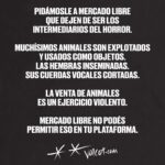Liz Solari Instagram - Hey @mercadolibre.arg es hora de dejar de intermediar la venta de los animales como si fueran cosas en su plataforma. Son seres sintientes, concientes. No sean más complices del cruel y oscuro negocio de la industria de venta de cachorros de raza. 🙏🏻❤️🐾 @voicot @difusionv @leysintientes #liberacionanimal #AdoptaNoCompres #MercadoLibreArgentina #LeySintientes