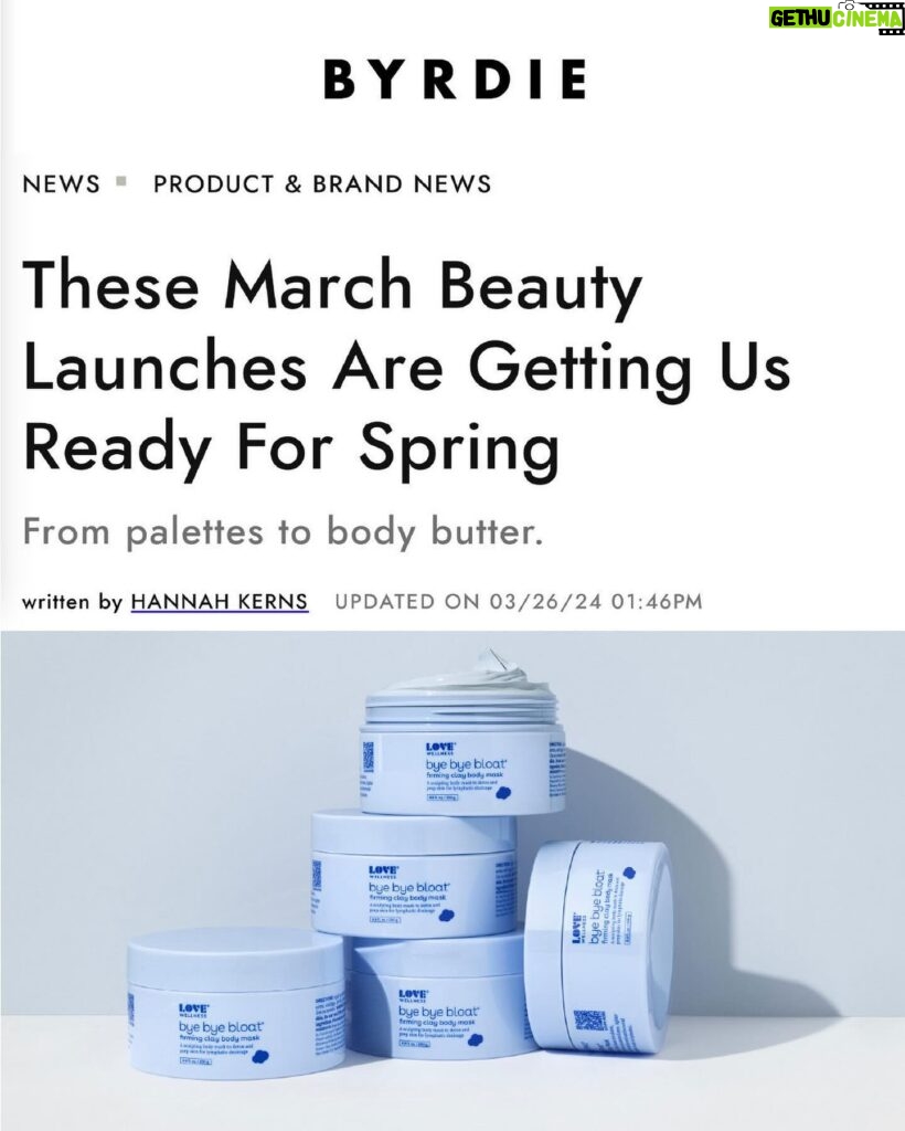 Lo Bosworth Instagram - Our @lovewellness Bye Bye Bloat Body Care launch has been a dream come true and it’s been so amazing to see how everyone is loving it. Beyond thrilled that our Bye Bye Bloat Lymphatic Massage Roller was named one of the best beauty products of 2024 by @voguemagazine! @byrdie shared our Bye Bye Bloat Firming Clay Body Mask as one of their favorite launches this spring. And @thezoereport featured out Detoxifying Body Oil as one of the best new body care launches for the spring. Like I said, a dream come true! 💙 💙 Bye Bye Bloat Firming Clay Body Mask - $24.99 💙 Bye Bye Bloat Detoxifying Body Oil - $19.99 💙 Bye Bye Bloat Lymphatic Massage Roller - $14.99