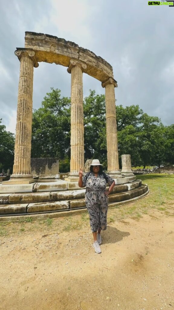 Loni Love Instagram - The little town of Olympia, Greece, is famous for the nearby archaeological site of ancient Olympia, where the original Olympic games were held for many centuries. The Olympic Games took place here every four years from 776 BC to 393 AD. The site was also a place of worship dedicated to the Greek god Zeus from about the 10th century BC. #loniineurope