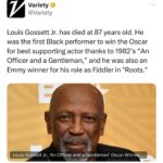 Loni Love Instagram - Lou lived an actor’s life.. he showed when given the opportunity he could rise to the occasion.. he made his mark in a 60 year career from Broadway to numerous films…He was the second Black man to win an acting Oscar, following Sidney Poitier in 1964. Rest now Mr. Gossett. Condolences to his family and fans. 🙏🏾