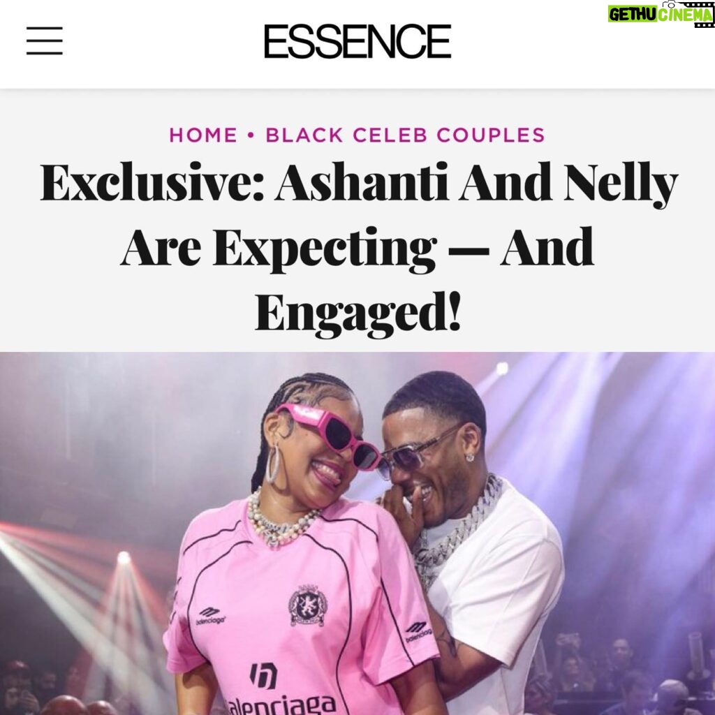 Loni Love Instagram - Congratulations to my boo boos @ashanti and @nelly on their engagement and baby!!!!!! The secret is out!!!!!!!! I’m so happy for them!!!!!!❤️❤️❤️❤️ @essence #auntieloni