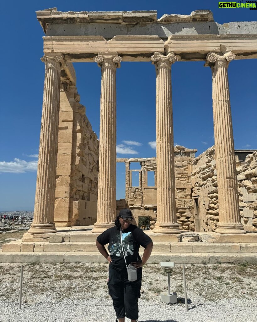 Loni Love Instagram - Great day visiting The Acropolis of Athens… The Acropolis is a large fortified hill in the center of Athens ..the Acropolis is the hill the Parthenon is located on…all the monuments are universal symbols of the classical spirit and civilization and form the greatest architectural and artistic complex bequeathed by Greek Antiquity to the world.It’s over 2400 years old!!! It’s beautiful and amazing!!! #loniineurope