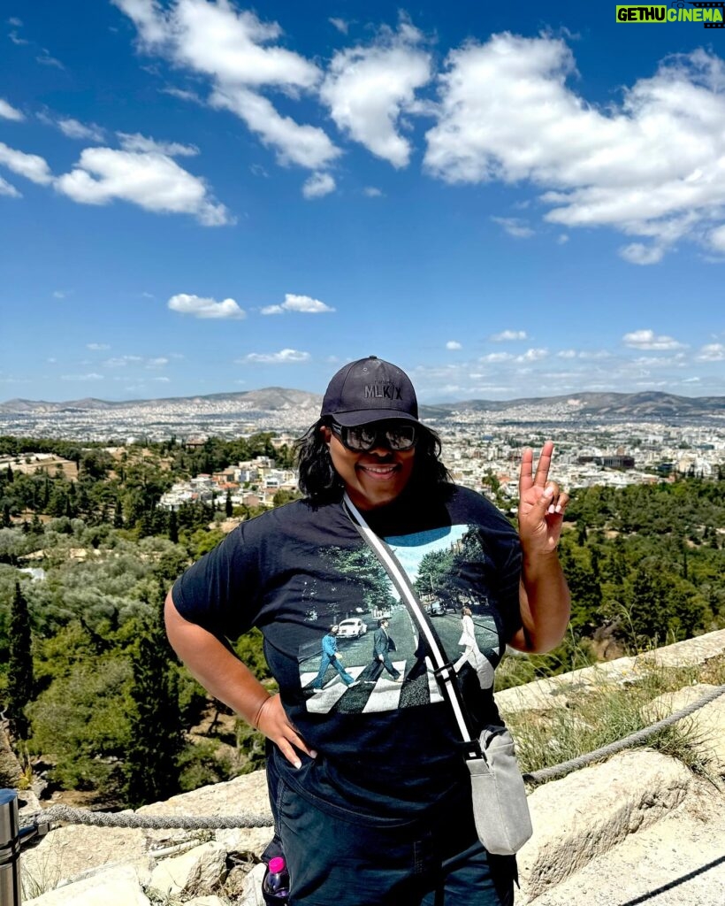 Loni Love Instagram - Great day visiting The Acropolis of Athens… The Acropolis is a large fortified hill in the center of Athens ..the Acropolis is the hill the Parthenon is located on…all the monuments are universal symbols of the classical spirit and civilization and form the greatest architectural and artistic complex bequeathed by Greek Antiquity to the world.It’s over 2400 years old!!! It’s beautiful and amazing!!! #loniineurope