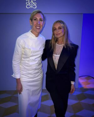 Louise Redknapp Instagram - Thank you @bocusedoruk for a fab evening of gorgeous food and fundraising for The Cancer Awareness Trust.

It was a pleasure to perform for everyone at  Raffles London at The OWO last night 🤍 xxx 

Suit: @ysl 
Lace body: @wardrobe.nyc 
Shoes: @ysl 

📸 photo 5 & 6: @jodihindsphotographer