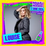 Louise Redknapp Instagram - Baby I’m back… 🎤🎶🎉❤️🌈 I can’t wait to return to Brockwell Park next Summer and join in more @mightyhoopla fun 🫶🏻 see you all on Sunday 2nd June - Tickets on sale now xxx