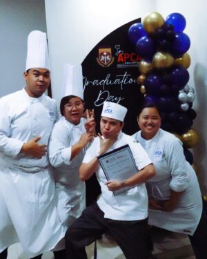 Louise delos Reyes Instagram - I never imagined myself being in this position, thank you for this wonderful opportunity @apca_philippines. To @yohannpngn, for always assisting me and for giving  me this once in a lifetime chance to learn pastry. To our dear Chef’s, Chef @verge_iral, @ajie_segubiense, @k.angelica_hong, @beatrixcodina, @dana.lcsmna, @gianaguirre, @mkdedios thank you for all the patience, guidance and knowledge that you all have given us. Never kayo raging madamot and we really appreciate that. We don’t say it too often or maybe not at all but we are really blessed the we learned from the best.

To my batch mates, from being total strangers to messaging each other at 1AM talking about Brioche. The past week has been difficult but we power through. Thank you for understanding my shortcomings.

Our time at @apca_philippines has been a blend of sweat, laughter, flour, and countless dishes.

The memories we've baked together will forever be in my heart. I will miss our lunch dates here, our oven train, our morning breakfast, I will miss everyone asking “who needs milk, who needs butter?” “nakaorder na kayo?"

Lastly, thank you @jinob08 for always believing in me and pushing me to be a better person and student. Thank you for always reminding me that its okay to fail, that not everyday is a good baking day. Thank you for always setting my alarm whenever I forget to do before bed time and for tucking me in when I fall asleep at the edge of our bed.

Here's to the future, to the memories we hold dear, and to the joy that comes from both baking and making friends. Congratulations again to us!