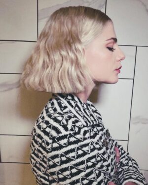 Lucy Boynton Instagram - Apparently feeling real slick about these camera moves. Thank you thank you @chanelofficial 🖤🤍 unrealll