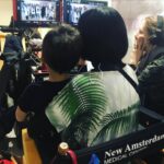 Lucy Liu Instagram - So lucky when your wee-one visits you on a Sunday at work #newamsterdam #damfam