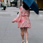 Lucy Liu Instagram - Even when it rains, NY always shines 👗: @stellamccartney 👠: @giuseppezanotti 💍: @_katkim