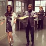 Lucy Liu Instagram - Fun BTS @elementaryofficial when @jonhillm would build an extra 8 count into our “between filming dance” Thx @tengstagram for reminding me of these special times.