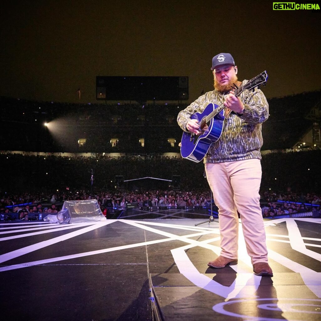 Luke Combs Instagram - Biggest show I’ve played in my life - over 80k people… Unbelievable. Thank you, State College, for a show we’ll never forget. 📸: @davidbergman