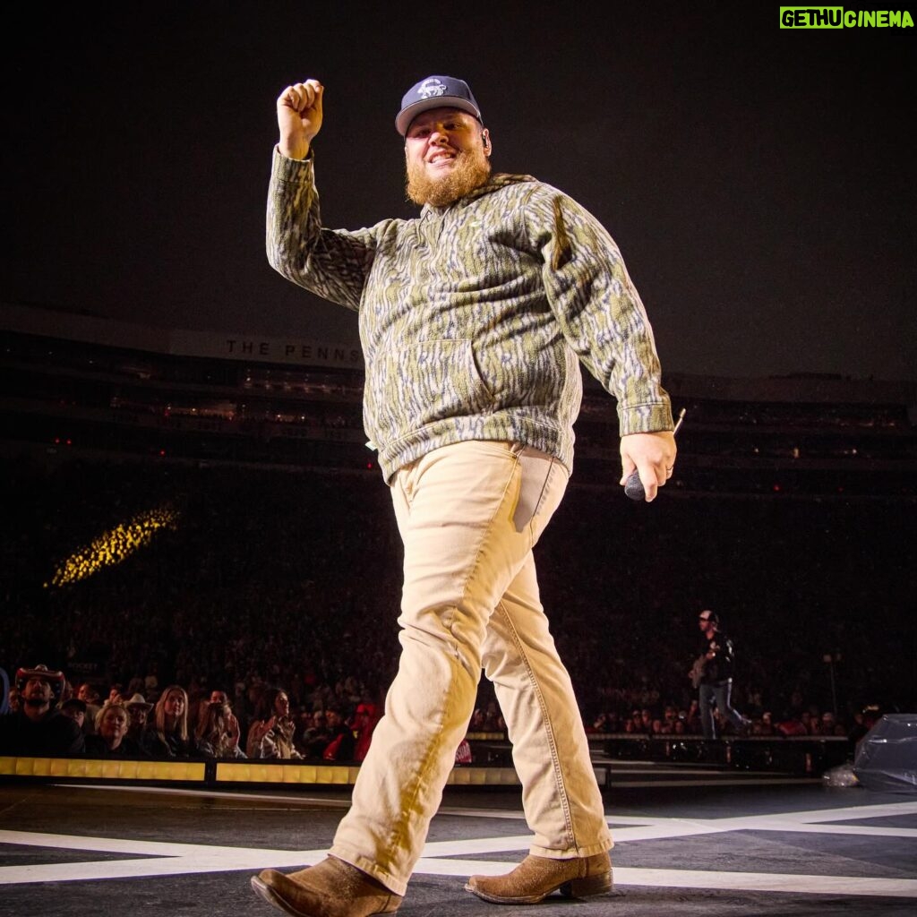 Luke Combs Instagram - Biggest show I’ve played in my life - over 80k people… Unbelievable. Thank you, State College, for a show we’ll never forget. 📸: @davidbergman