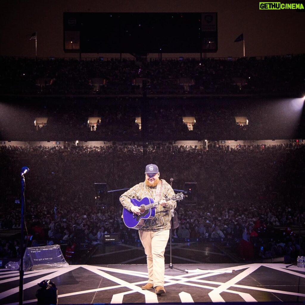 Luke Combs Instagram - Biggest show I’ve played in my life - over 80k people… Unbelievable. Thank you, State College, for a show we’ll never forget. 📸: @davidbergman