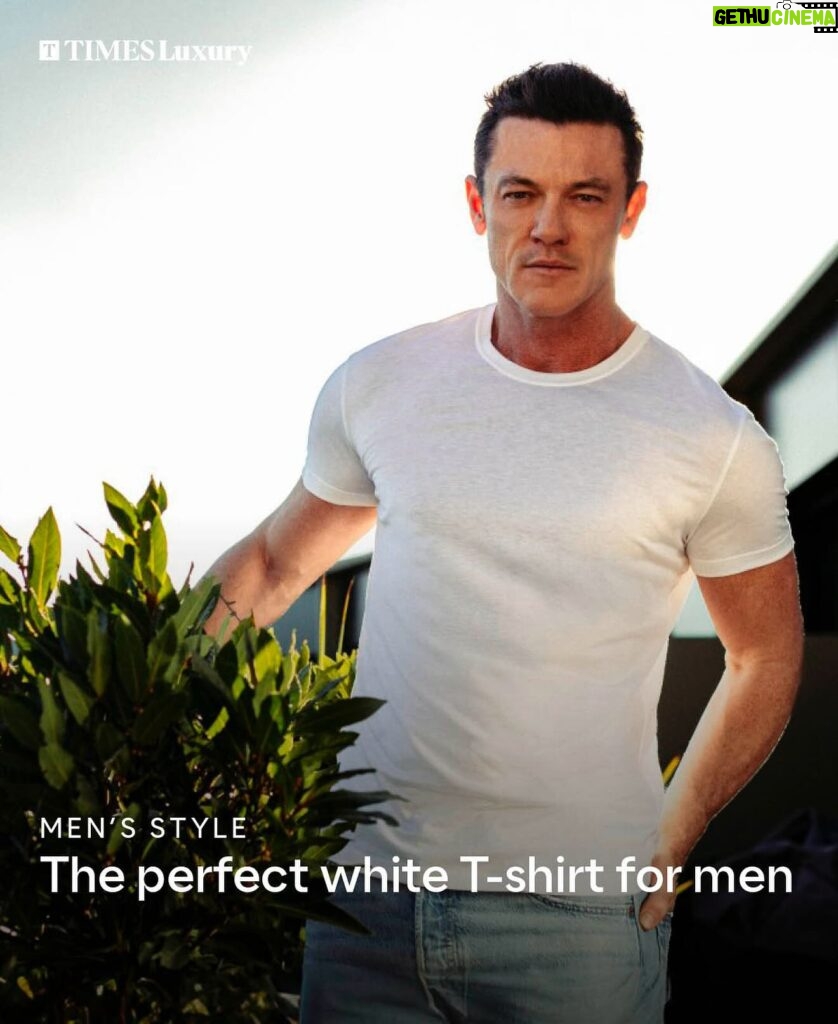 Luke Evans Instagram - The Hollywood actor @thereallukeevans was tired of wearing badly fitting tees. ⁠ ⁠ So he got to thinking: could he make the perfect T-shirt? What was it about the three he wore on rotation that made them better than the rest?⁠ ⁠ For his new brand @bdxystudio he “took them and measured them and pulled them apart,” the star of The Hobbit and Beauty and the Beast tells @petershowmedia. “I realised they all had different qualities that were good. It was about a combination of cut, fabric, the length of the sleeves, the size of the armhole, the way they fitted across the chest — not too tight and not too baggy. I created the ultimate hybrid tee from a combination of all three.” Hit the link in bio for more 🔗 ⁠