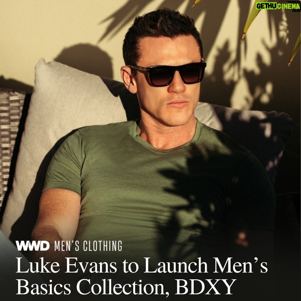 Luke Evans Instagram - BDXY is a line of foundational pieces inspired by the screen legends of Old Hollywood. @thereallukeevans spoke to WWD about how he and his partners Fran Tomas and fashion stylist Christopher Brown started the project, saying they started “deep diving on YouTube and Google for inspiration and we all kept migrating back to the ‘60s and ‘70s.” They scoured photos of celebrities such as Steve McQueen, Marlon Brando and Harrison Ford and were “enamored” by style that has never really gone out of fashion. “These pictures are so iconic, they would stand up to anything now on a billboard. And so that’s where our inspiration came from — Old Hollywood classic.” Tap the link in bio for all the details. Report: @jeanpalmieri