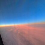 Luna Blaise Instagram - i smiled. we were under the same sky. at least sunset while flying over the North Atlantic