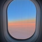 Luna Blaise Instagram - i smiled. we were under the same sky. at least sunset while flying over the North Atlantic