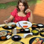 Luviena Lodh Instagram - Enjoying my lavish breakfast right in the middle of the nature Location courtsey @discover_resorts Shot by @yash_bhatwal_photography #breakfast #luvienalodh #discoverresort