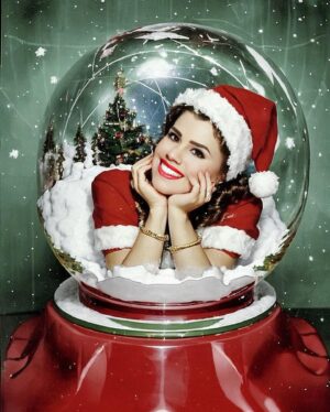 Luz Elena González Instagram - ¡La Inteligencia Artificial hizo unas increíbles imágenes de nuestra querida @luzelenaglezz en ambientes navideños! 🤩✨🎄💃🏻 #VLA #EstaNavidad #IA #AI