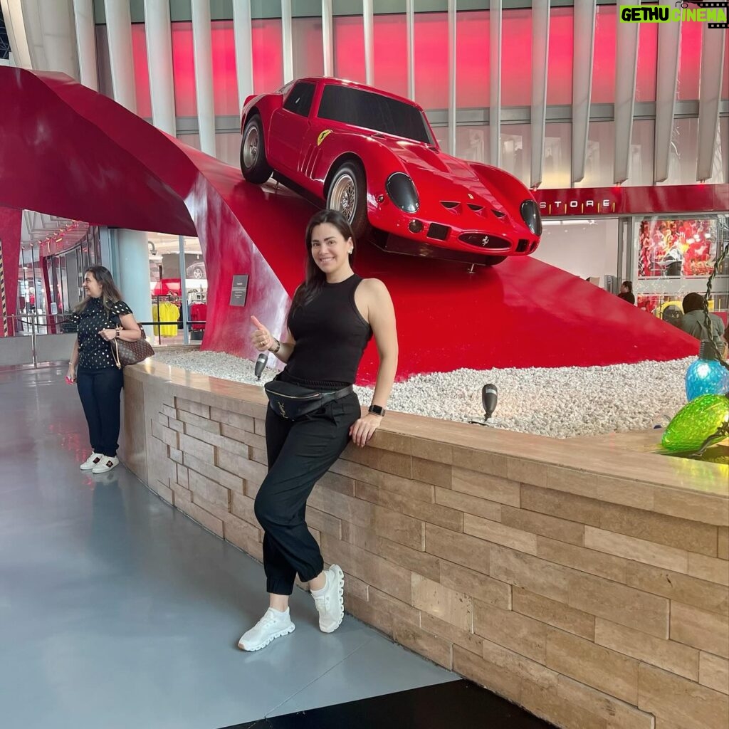 Luz Elena González Instagram - Un día de montañas rusas 🎢 en @ferrariworldyasisland y nos subimos a la más veloz del mundo y compré la foto por qué los primeros 10 segundos no pude respirar de la velocidad y mi cara ni cómo moverla 😂😂😂😂 yo que soy tan intrépida literal me quedé congelada no pude gritar y creo que nadie lo hizo los primeros segundos y de paso me espante por Majito que está más chiquita, pero ella bajó feliz y bueno Santi ni se digaaaaaa hasta los brazos subió y yo pensé que se iba a lastimar pero no y por supuesto se subió 4 veces más ☺️!!!! Yo en calidad de bulto me fui a sentar y esperar que se me bajara o se me subiera la presión por que ya ni supe que era lo que sentía 😆😆😆😆😆... Un día más disfrutando de este increíble país e impresionantes construcciones 😍😍😍😍😍😍 es una belleza!!!! ❤️ amamos Dubai ❤️ Hermoso viaje familiar ❤️❤️❤️❤️❤️❤️!!!!