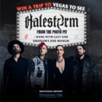 Lzzy Hale Instagram - Freaks! I’m sooo excited to link up with our friend @josemangin in support of @headbangforscience to give away a trip to our show in Vegas where you’ll get to hang out with ME @officiallzzyhale and @josemangin and watch from the photo pit. PLUS you’ll win a custom signed by ME Lzzy Hale @kramerguitarsus guitar! Donate now for your chance to win round trip travel to Vegas, hotel, a ride to/from the show in the @vindimelimo VanDime limo with Jose, backstage hang with Lzzy and much more. Your donations support Jose’s @headbangforscience and help students passionate about heavy metal pursue a career in science. 🤘Rock with us in Vegas at: fandiem.com/halestorm or with link in bio @winwithfandiem