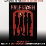 Lzzy Hale Instagram - Freaks! I’m sooo excited to link up with our friend @josemangin in support of @headbangforscience to give away a trip to our show in Vegas where you’ll get to hang out with ME @officiallzzyhale and @josemangin and watch from the photo pit. PLUS you’ll win a custom signed by ME Lzzy Hale @kramerguitarsus guitar! Donate now for your chance to win round trip travel to Vegas, hotel, a ride to/from the show in the @vindimelimo VanDime limo with Jose, backstage hang with Lzzy and much more. Your donations support Jose’s @headbangforscience and help students passionate about heavy metal pursue a career in science. 🤘Rock with us in Vegas at: fandiem.com/halestorm or with link in bio @winwithfandiem