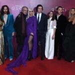 Mãdãlina Ghenea Instagram - Such an honor to share the screen with these sacred monsters @salmahayek @jaredleto @ladygaga Jeremy Irons, Adam Driver, Camille Cottin, Jack Huston HOUSE OF GUCCI 🇬🇧 PREMIERE @houseofguccimovie