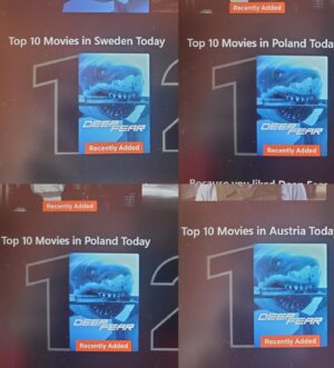 Mãdãlina Ghenea Instagram - This is massive! Number 1  in top 10 on @netflix pretty much all over the world! Number 2 in US 🇺🇸 , number 2 in UK 🇬🇧 I cannot believe this! Crying my eyes out. As a lead and an executive producer on this project have to say I cannot thank enough every person involved! We’ve made it! @deepfearmovie