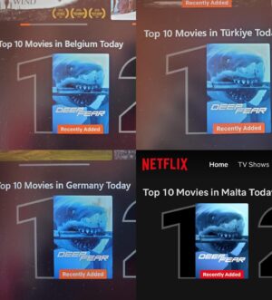 Mãdãlina Ghenea Instagram - This is massive! Number 1  in top 10 on @netflix pretty much all over the world! Number 2 in US 🇺🇸 , number 2 in UK 🇬🇧 I cannot believe this! Crying my eyes out. As a lead and an executive producer on this project have to say I cannot thank enough every person involved! We’ve made it! @deepfearmovie