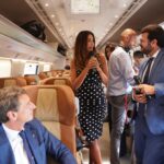 Mãdãlina Ghenea Instagram - So honored to be awarded together with Liz Hurley , Giancarlo Giannini and Carlo Verdone soon at @marateale. Press conference on a train @frecciarossaofficial . For me @frecciarossaofficial has a very special meaning, I’ve been studying for most of my auditions on their trains and I have to say I consider train rides my lucky charm ritual.