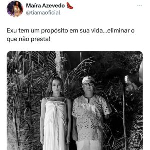Maíra Azevedo Instagram - Existe um ódio latente contra as religiões de matriz africana…é muito importante uma artista do tamanho de @anitta falar da sua fé, reafirmar sua religiosidade e ancestralidade! Ser uma pessoa de candomblé, em tempos de  intolerância e desrespeito, é uma decisão difícil e, em alguns momentos dolorosa, pq é ter consciência que será alvo de ataques…Mas  Exu passa na frente e liberta de tudo aquilo não presta! #axe #candomble #fé #matrizafricana #anitta