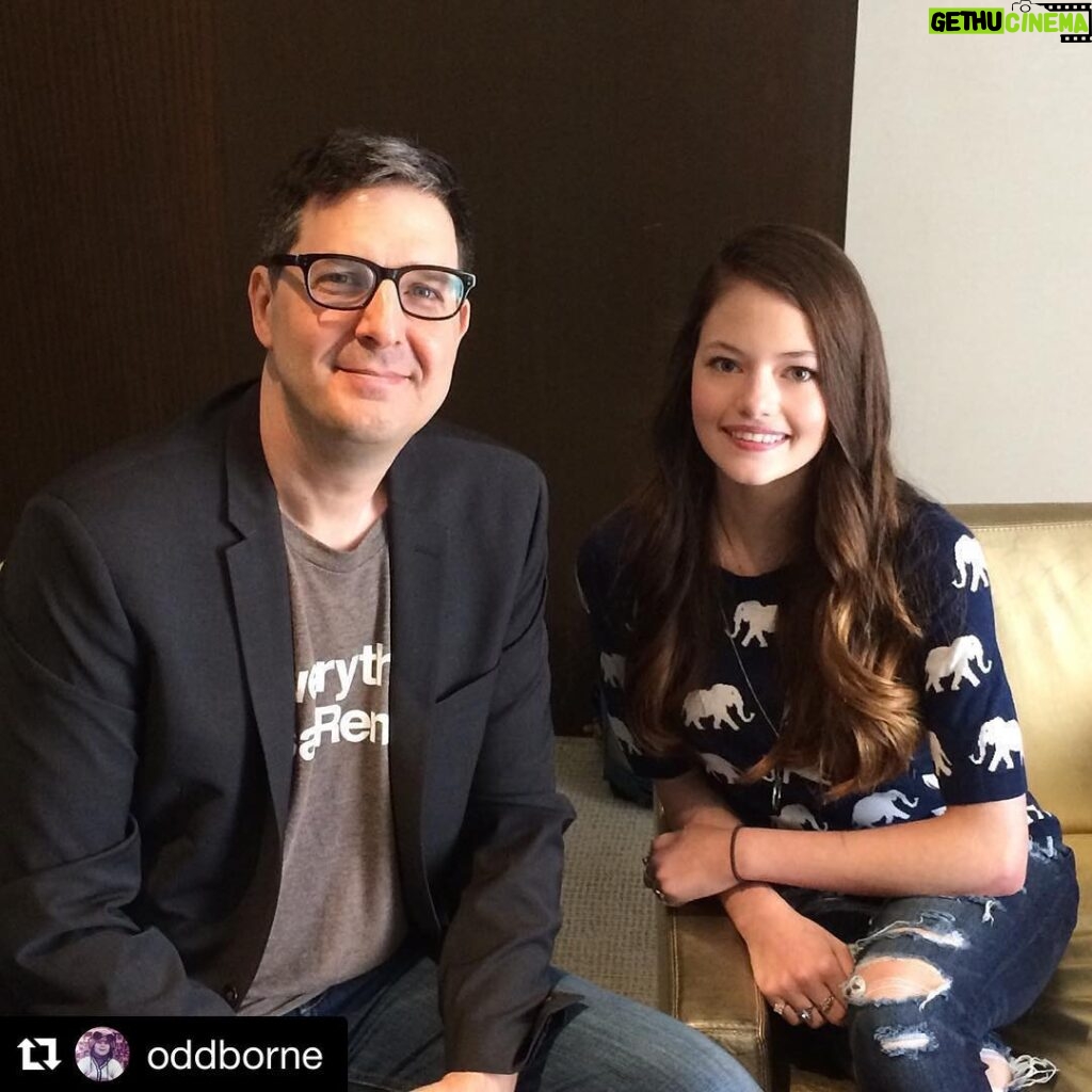Mackenzie Foy Instagram - Yesterday was amazing😊#Repost @oddborne with @repostapp ・・・ What a fun day doing press for the upcoming release of #thelittleprince with the super talented @mackenziefoy !